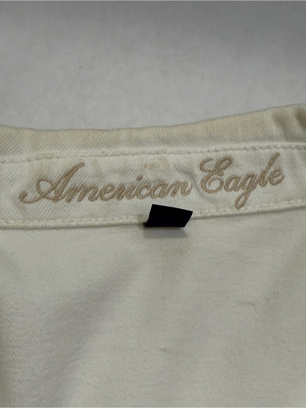 American Eagle white cotton denim, jean jacket size medium - Picture 6 of 9